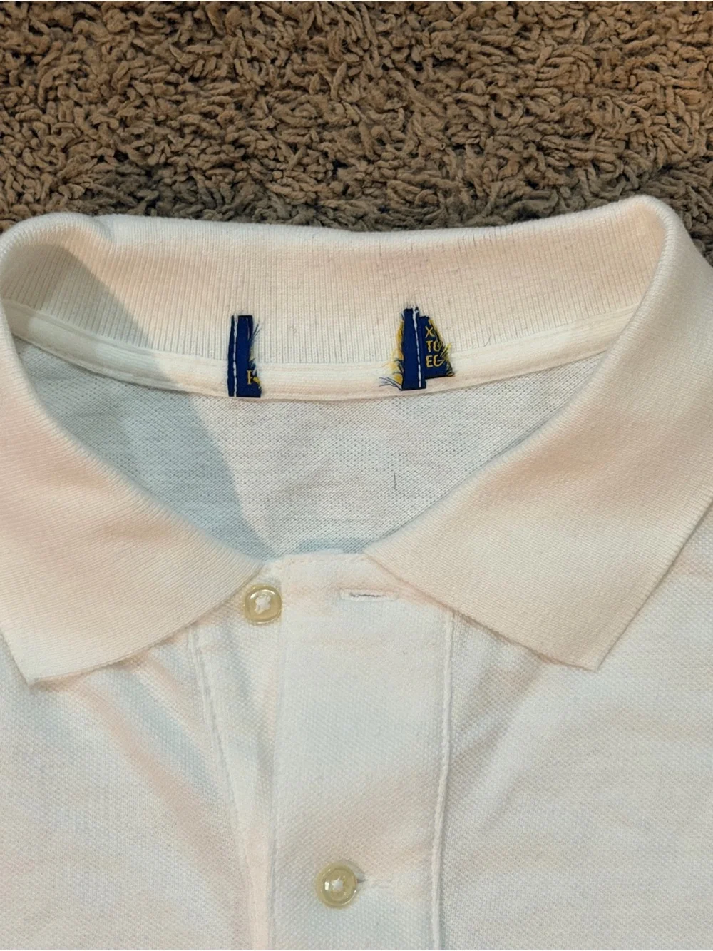 POLO RALPH LAUREN Classic Fit Côte d'Azur-Print White Polo Shirt Mens XLT NWOT